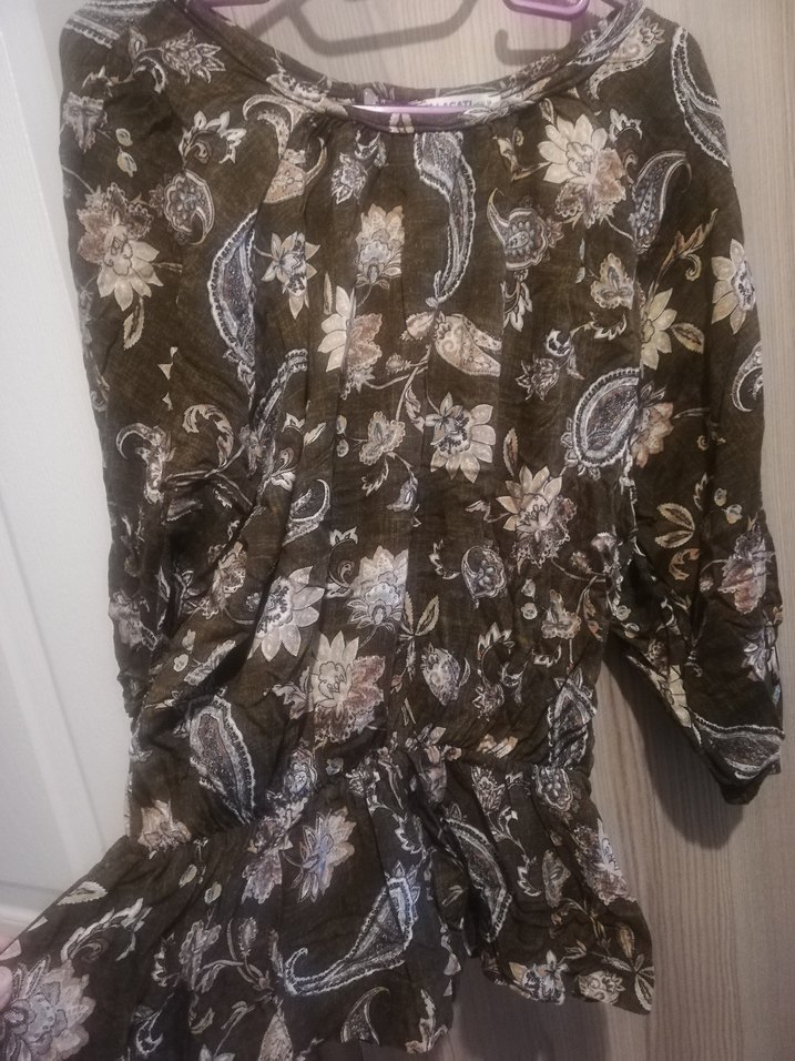 Dantel Detaylı Bohem Mini Kadın Bluz - Görsel 3