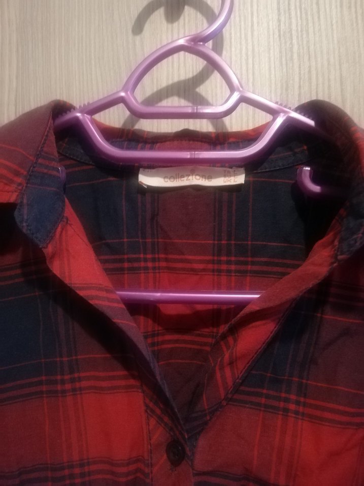 Kadın Bordo Uzun Kollu Salaş Gömlek - Görsel 2