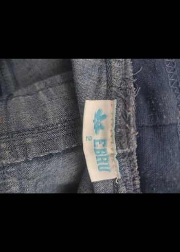 Mavi Hamile Kot Pantolon Bel Detaylı - Görsel 5