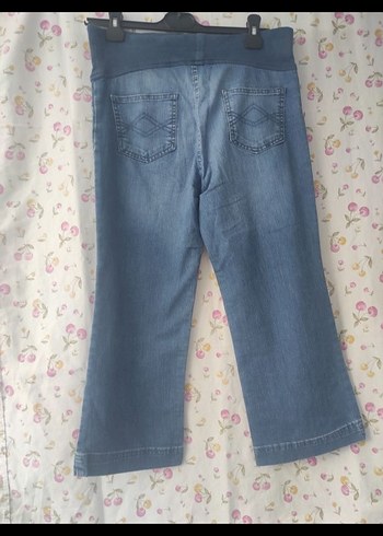 Mavi Hamile Kot Pantolon Bel Detaylı - Görsel 3