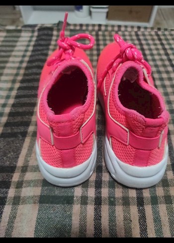 Pembe Bağcıklı Kadın Spor Ayakkabı - Görsel 8