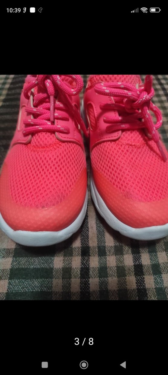 Pembe Bağcıklı Kadın Spor Ayakkabı - Görsel 3