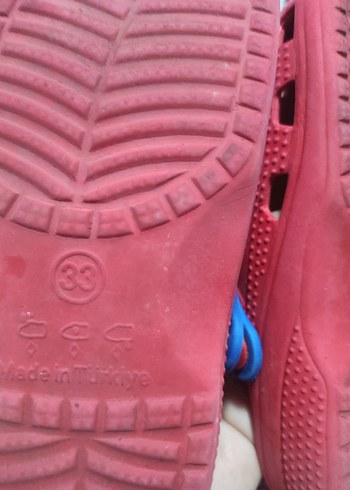 Kız Çocuk Kırmızı Mavi Kaydırmaz Sandalet 33 numara - Görsel 4