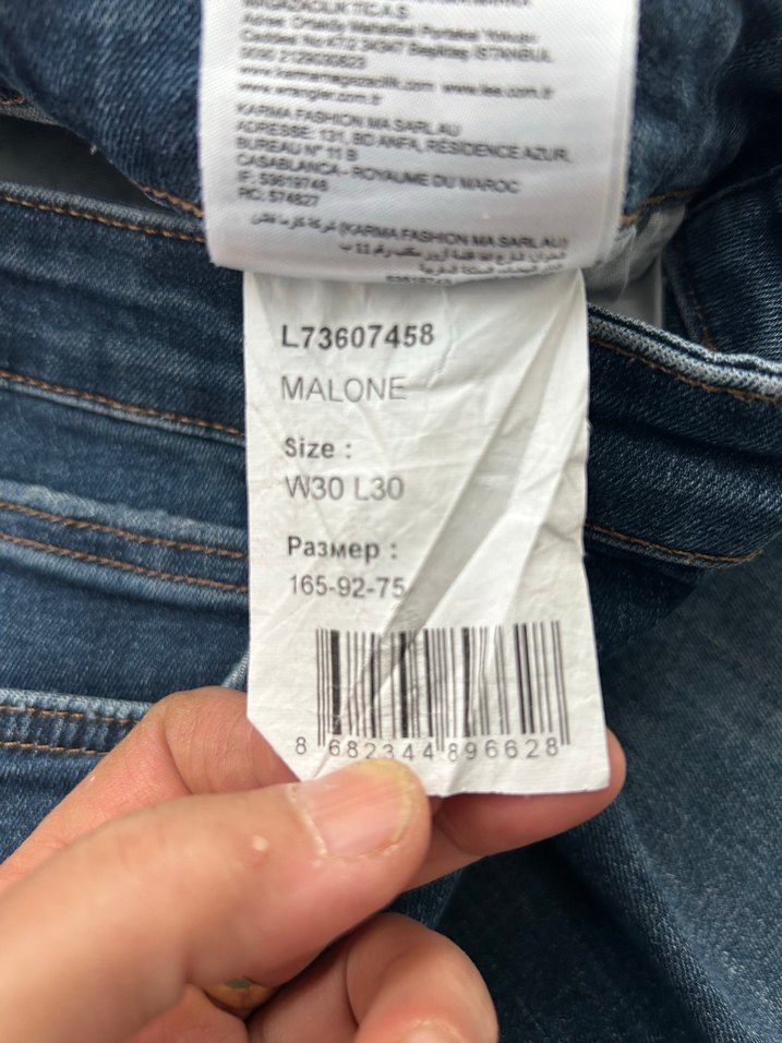 Koyu Mavi Slim Fit Denim Jean  30 beden — görsel 5/11
