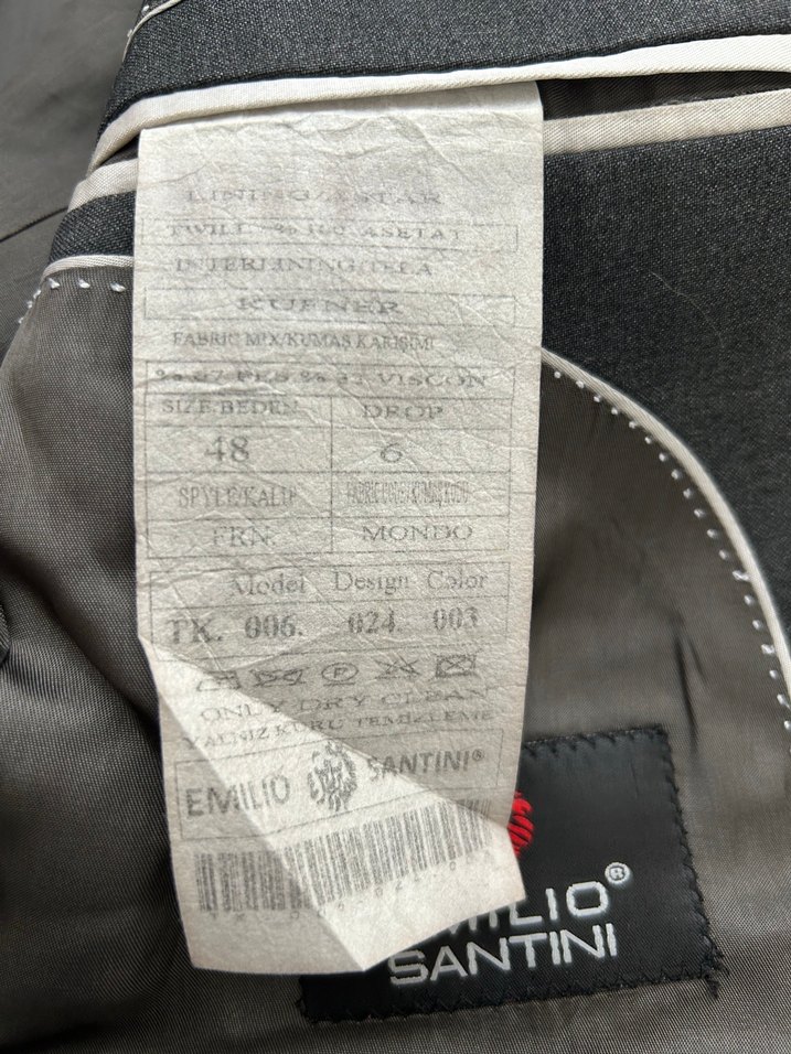 Klasik Siyah Erkek Blazer Ceket 48 beden — görsel 4/7