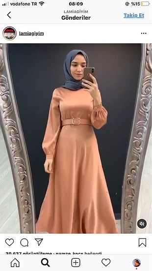 Abiye Sıfır saten elbise