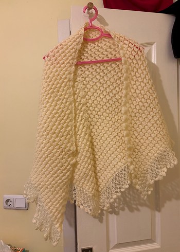 Kadın Siyah El Örgü Bolero Şal (Adet fiyatıdır) - Görsel 2