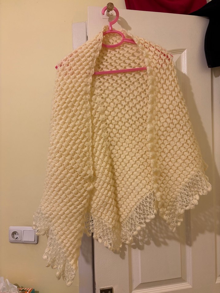 Kadın Siyah El Örgü Bolero Şal (Adet fiyatıdır) - Görsel 2