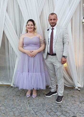 Trendyol & Milla Lila arkası ipli elbise