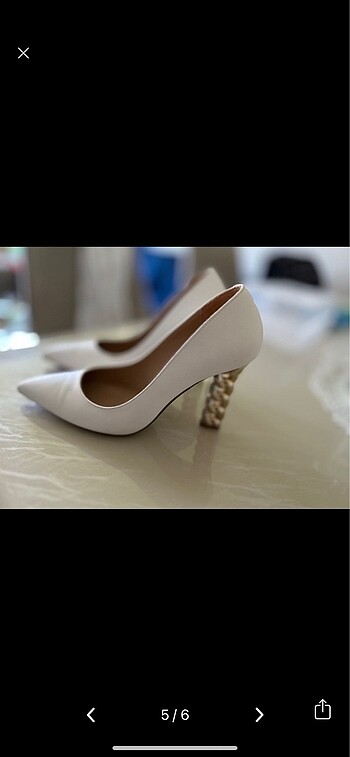 38 Beden Beyaz stiletto