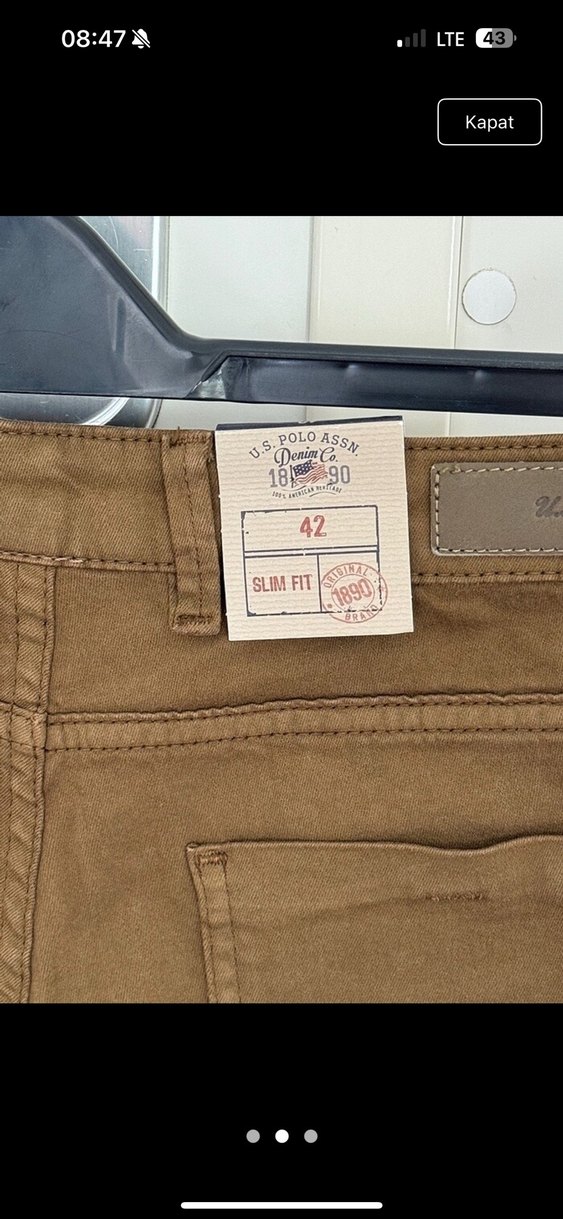 US Polo 42 beden pantolon - Görsel 2