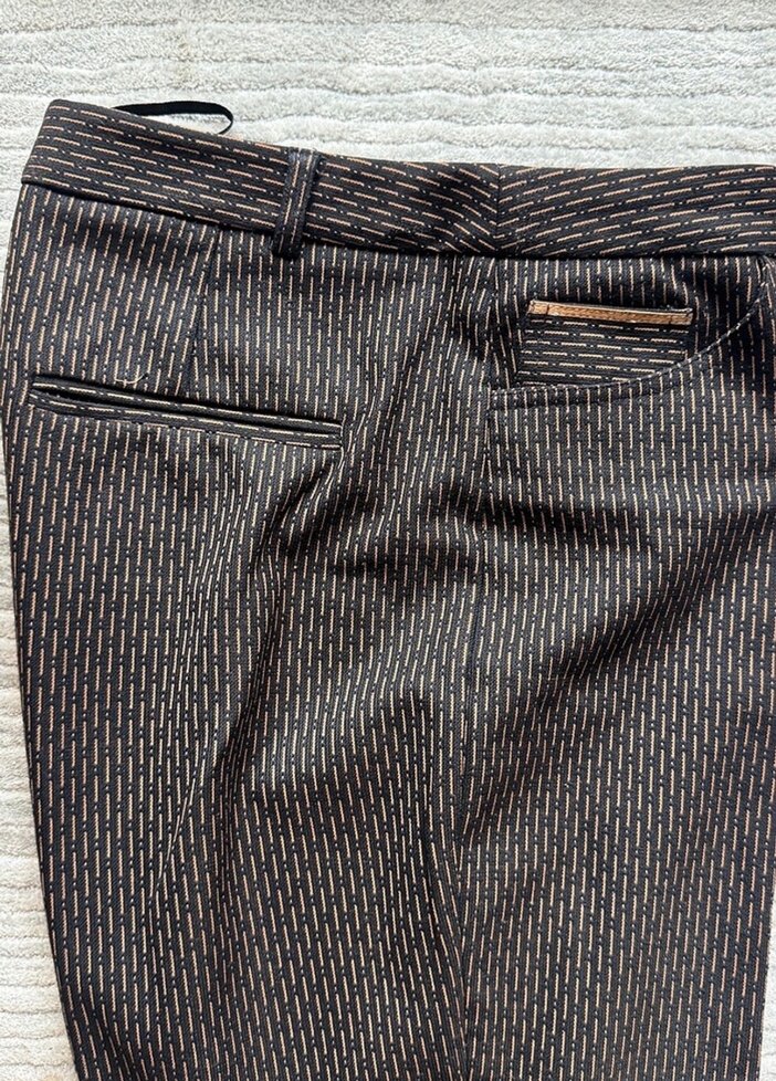 Kadın Kahverengi Kumaş Pantolon - Görsel 2