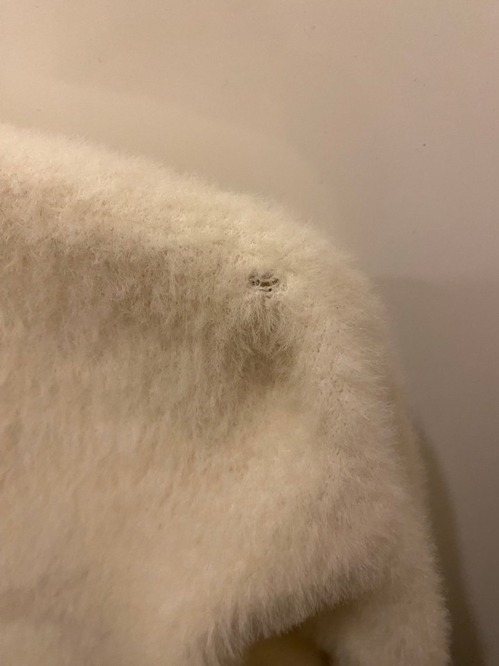 Beyaz Kadın Fitted Triko Kazak yumusacik - Görsel 4