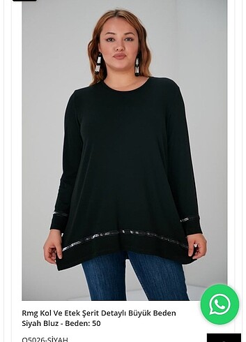 Büyük beden siyah bluz - Görsel 3