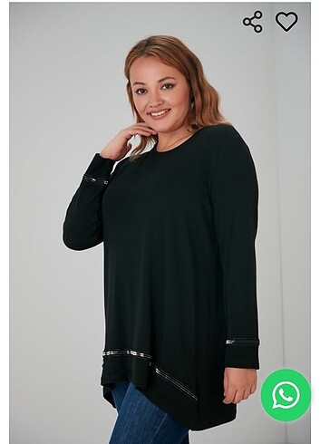 Büyük beden siyah bluz - Görsel 5