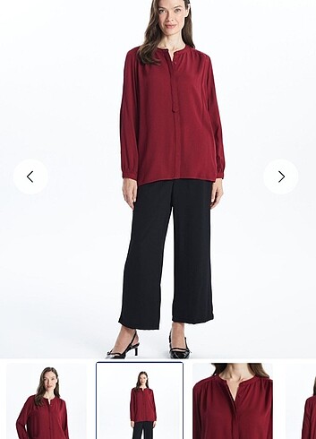 Hakim yaka kadın bluz - Görsel 5