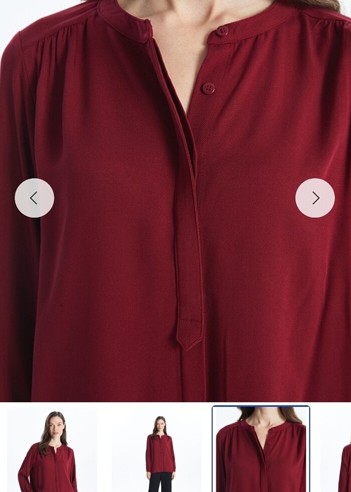 Hakim yaka kadın bluz - Görsel 2