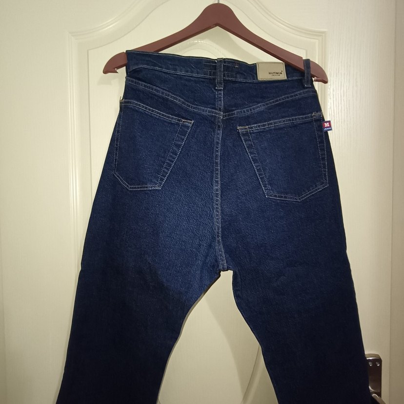 Lacivert Kadın Denim Midi Pantolon - Görsel 3