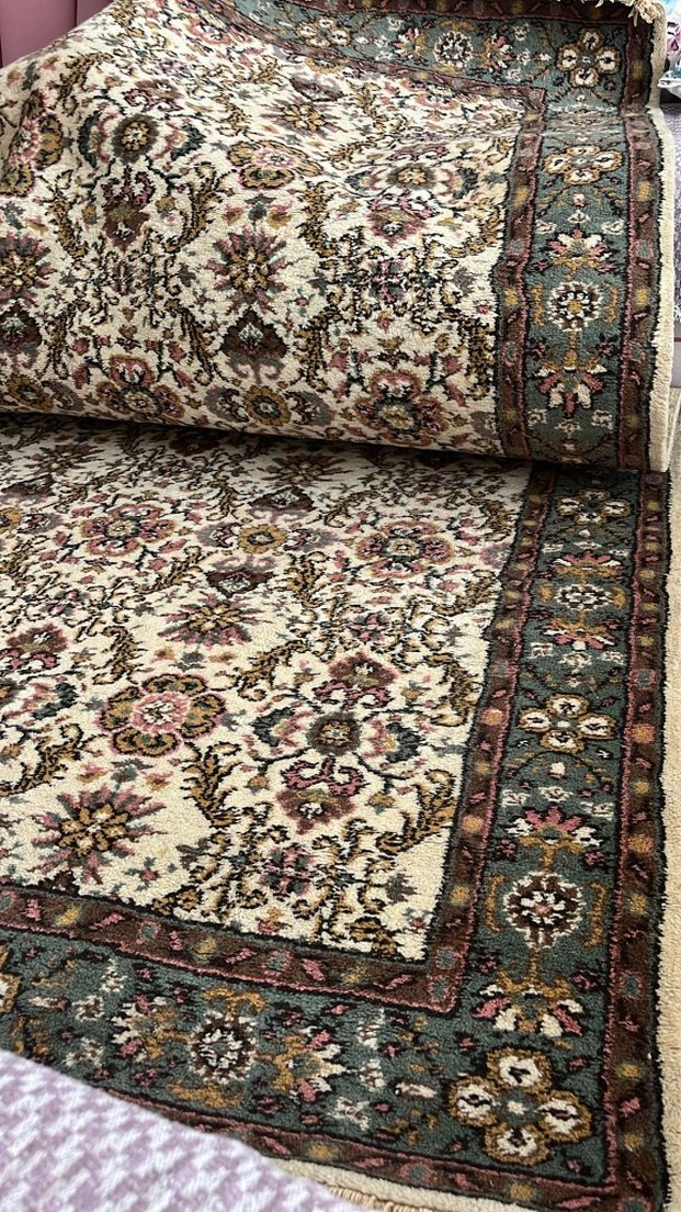 Çok Renkli Klasik Desenli Yün Halı - Görsel 3