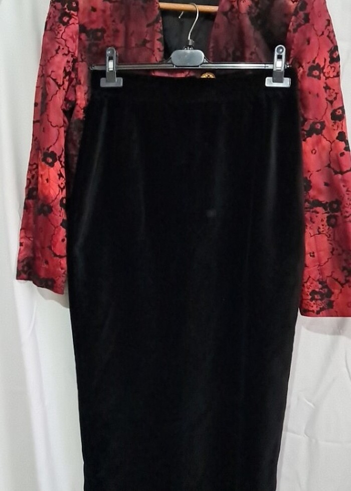 İkili kadife abiye  takim - Görsel 3