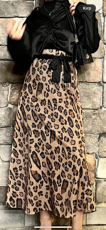 Leopar saten etek