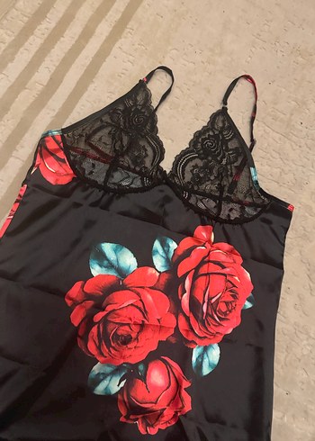 Saten mini elbise - Görsel 2