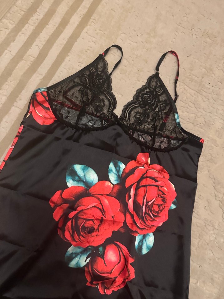 Saten mini elbise - Görsel 2