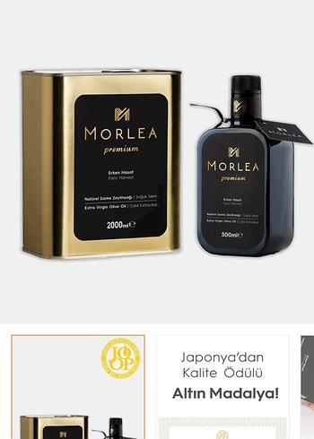 Morlea Premium Altın Madalya Zeytinyağı