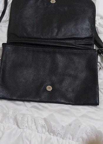 siyah deri çanta - Görsel 2