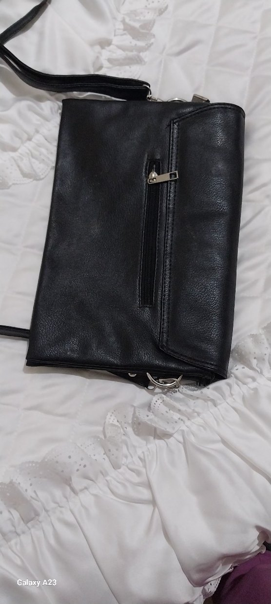 siyah deri çanta - Görsel 4