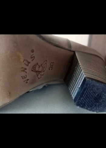 Bej Deri Kadın Dizüstü Çizme - Görsel 7