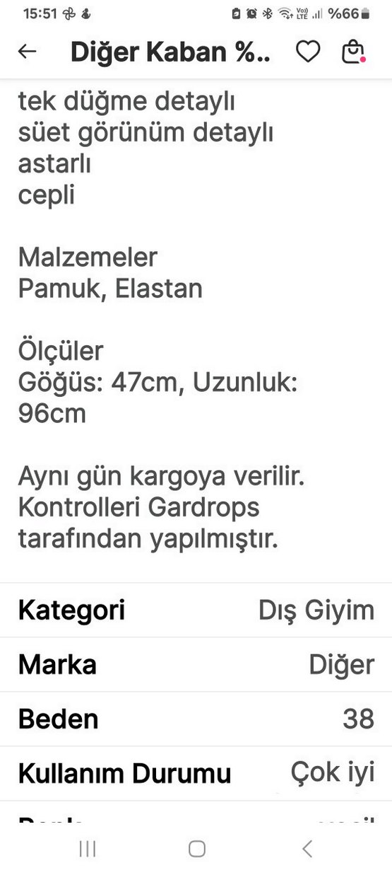 Desenli Uzun Bohem Kadın Kaban - Görsel 4