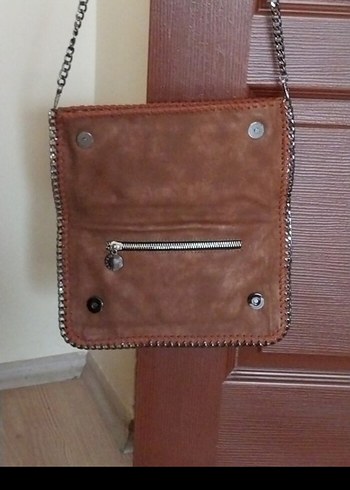 Zincir Detaylı taba renk Kadın Çanta - Görsel 2