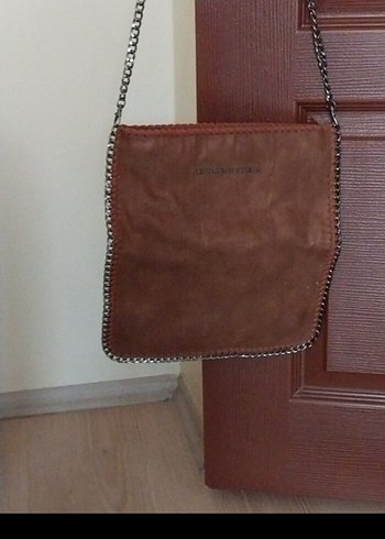 Zincir Detaylı taba renk Kadın Çanta - Görsel 3