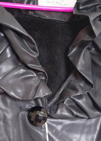 Kemerli Siyah Gotik Kadın Kabanı ölçü sorun m ama kalıbı büyük - Görsel 8