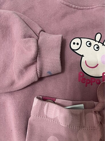Zara Zara kız çocuk peppa pig alt üst takım