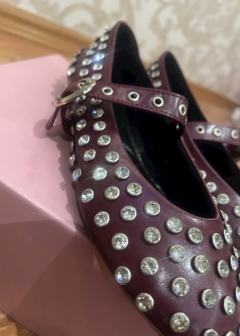 BORDO RUGAN TAŞLI ŞIK BABET