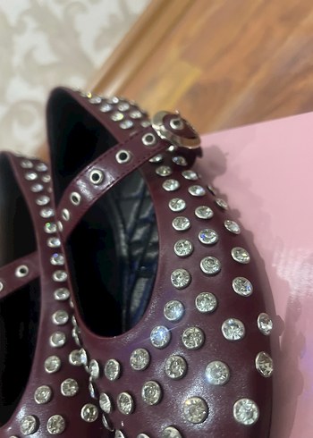 36 Beden BORDO RUGAN TAŞLI ŞIK BABET