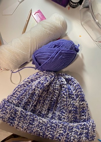 Renkli Kadın erkek hediye Bere - Görsel 2