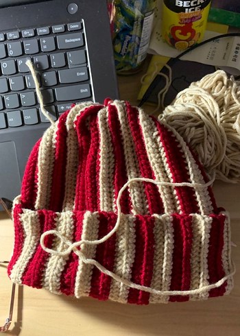 Kadın erkek hediye Bohem Örgü Bere - Görsel 5