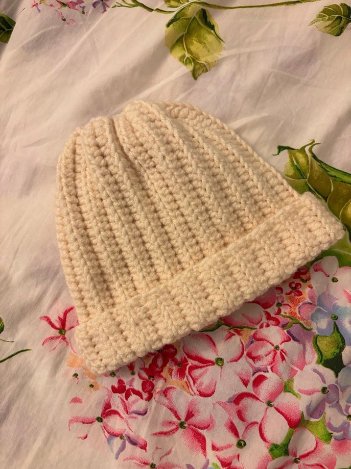 Bej  Örgü Kadın Bere krem bere sevgililer günü - Görsel 3