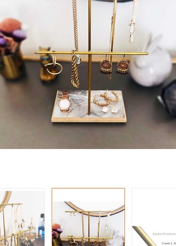 Altın kadın Takı organizeri - Görsel 2