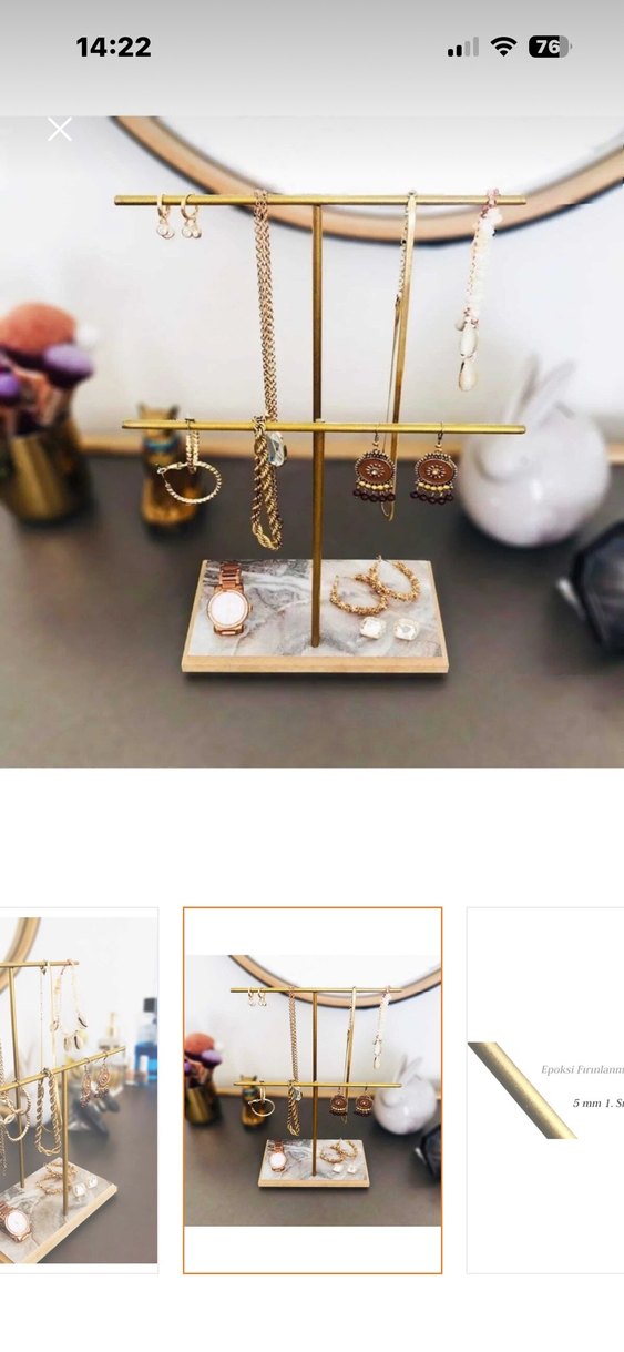 Altın kadın Takı organizeri - Görsel 2