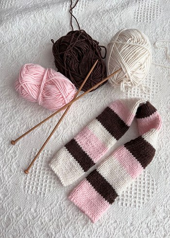 Pinterest iki renkli atkı flor - Görsel 4