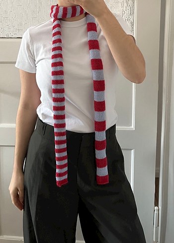 Pinterest iki renkli atkı flor - Görsel 3