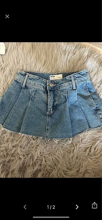 Bershka düşük bel şort etek