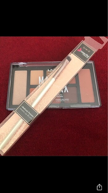 NYX Far paleti ve fırçası