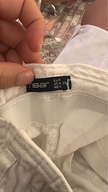 s Beden beyaz Renk Kot şort