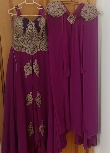 m Beden Şifon abiye kaftan