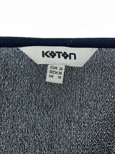 36 Beden siyah Renk Koton Bluz %70 İndirimli.